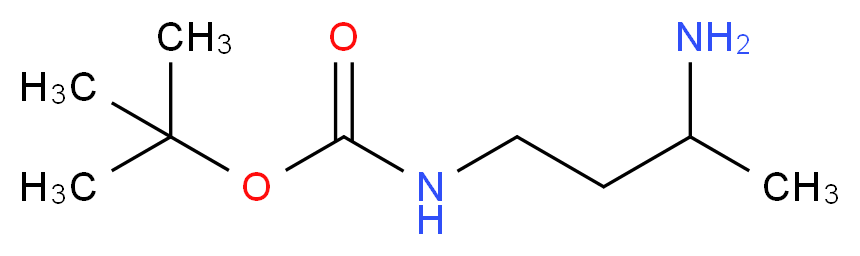 tert-butyl N-(3-aminobutyl)carbamate_Molecular_structure_CAS_)