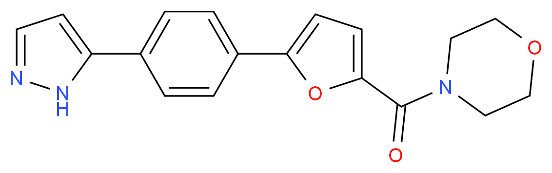 4-{5-[4-(1H-pyrazol-5-yl)phenyl]-2-furoyl}morpholine_Molecular_structure_CAS_)