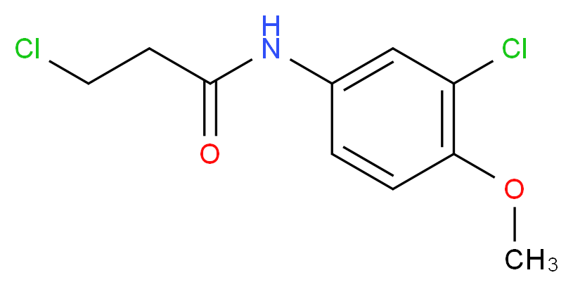 3-chloro-N-(3-chloro-4-methoxyphenyl)propanamide_Molecular_structure_CAS_449170-55-2)