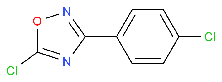 5-chloro-3-(4-chlorophenyl)-1,2,4-oxadiazole_Molecular_structure_CAS_)