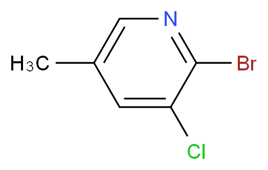 2-Bromo-3-chloro-5-methylpyridine_Molecular_structure_CAS_65550-81-4)