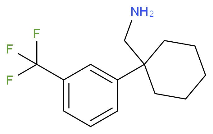 {1-[3-(trifluoromethyl)phenyl]cyclohexyl}methanamine_Molecular_structure_CAS_)