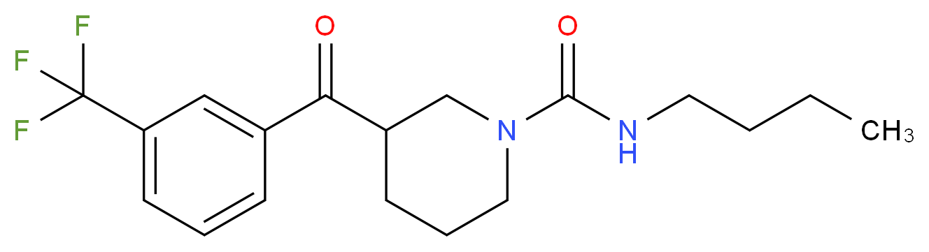 N-butyl-3-[3-(trifluoromethyl)benzoyl]-1-piperidinecarboxamide_Molecular_structure_CAS_)
