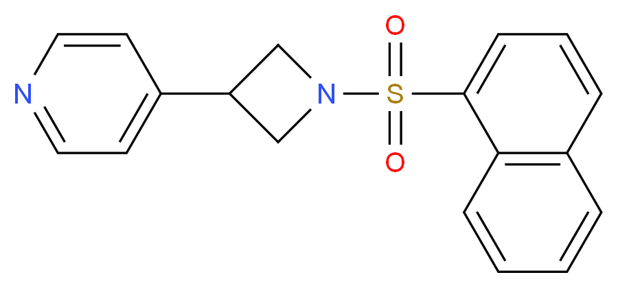 4-[1-(1-naphthylsulfonyl)-3-azetidinyl]pyridine_Molecular_structure_CAS_)