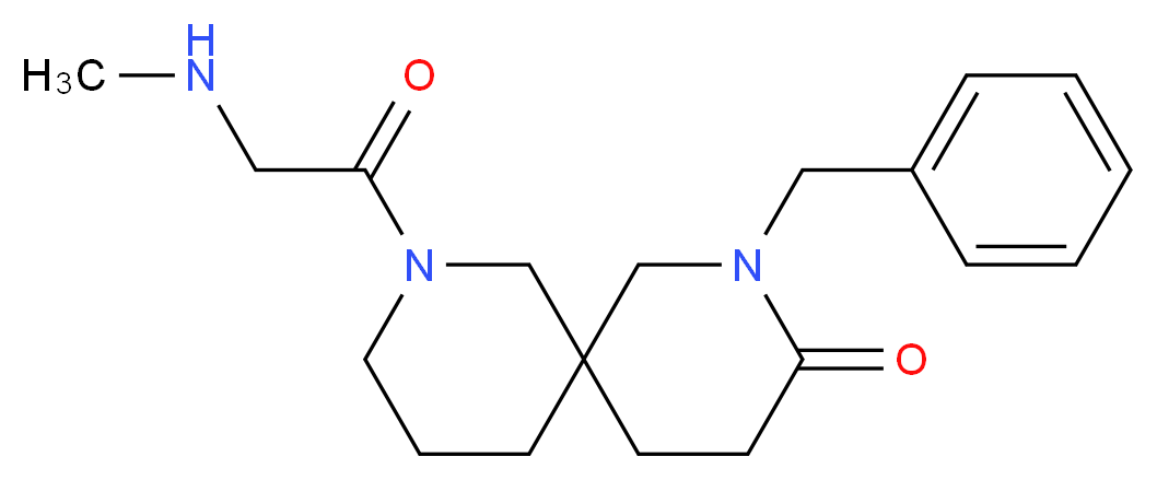 2-benzyl-8-(N-methylglycyl)-2,8-diazaspiro[5.5]undecan-3-one_Molecular_structure_CAS_)