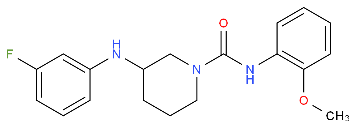 3-[(3-fluorophenyl)amino]-N-(2-methoxyphenyl)-1-piperidinecarboxamide_Molecular_structure_CAS_)