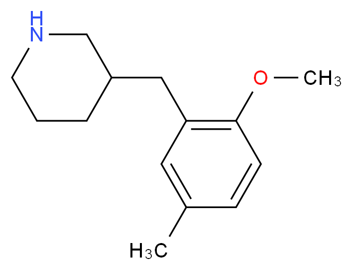 3-(2-METHOXY-5-METHYL-BENZYL)-PIPERIDINE_Molecular_structure_CAS_955315-16-9)