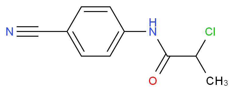 2-chloro-N-(4-cyanophenyl)propanamide_Molecular_structure_CAS_40781-36-0)