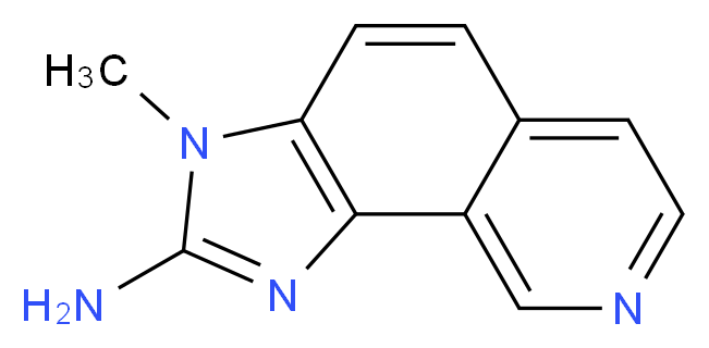 2-Amino-3-methyl-3H-imidazo[4,5-h]isoquinoline_Molecular_structure_CAS_)