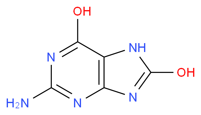 2-Amino-6,8-dihydroxypurine_Molecular_structure_CAS_5614-64-2)