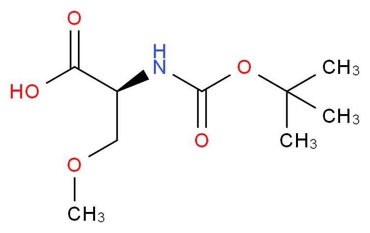 (S)-2-((tert-Butoxycarbonyl)amino)-3-methoxypropanoic acid_Molecular_structure_CAS_51293-47-1)