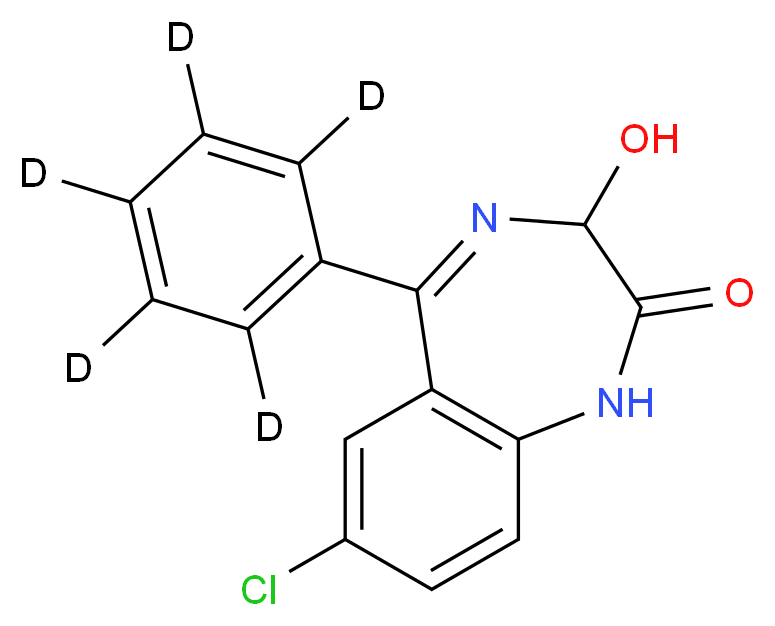 Oxazepam-d5 solution_Molecular_structure_CAS_65854-78-6)