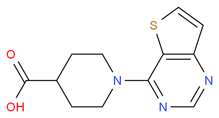 1-(Thieno[3,2-d]pyrimidin-4-yl)piperidine-4-carboxylic acid 97%_Molecular_structure_CAS_910037-25-1)