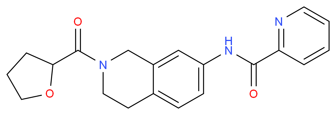 N-[2-(tetrahydro-2-furanylcarbonyl)-1,2,3,4-tetrahydro-7-isoquinolinyl]-2-pyridinecarboxamide_Molecular_structure_CAS_)