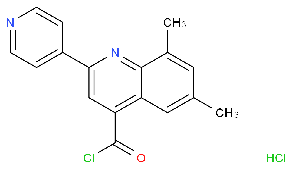 6,8-Dimethyl-2-pyridin-4-ylquinoline-4-carbonyl-chloride hydrochloride_Molecular_structure_CAS_)