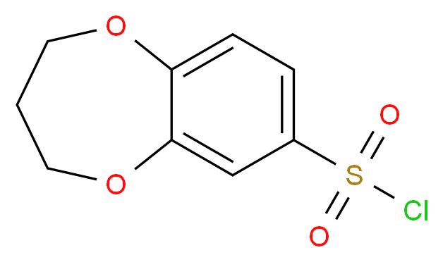 3,4-dihydro-2H-1,5-benzodioxepine-7-sulfonyl chloride_Molecular_structure_CAS_321309-38-0)