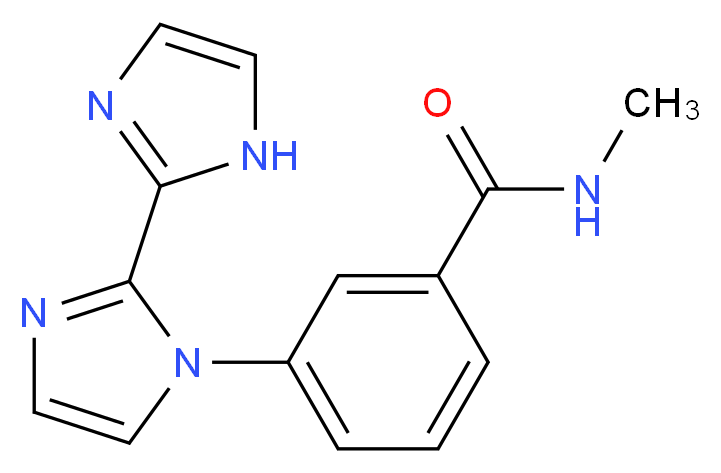 3-(1H,1'H-2,2'-biimidazol-1-yl)-N-methylbenzamide_Molecular_structure_CAS_)