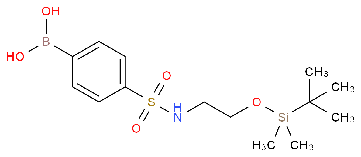 4-(N-[2-(tert-Butyldimethylsilyloxy)ethyl]sulfamoyl)benzeneboronic acid_Molecular_structure_CAS_913835-53-7)