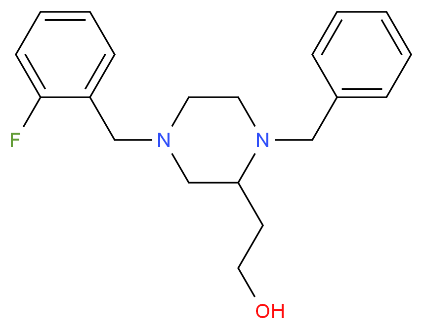 2-[1-benzyl-4-(2-fluorobenzyl)-2-piperazinyl]ethanol_Molecular_structure_CAS_)