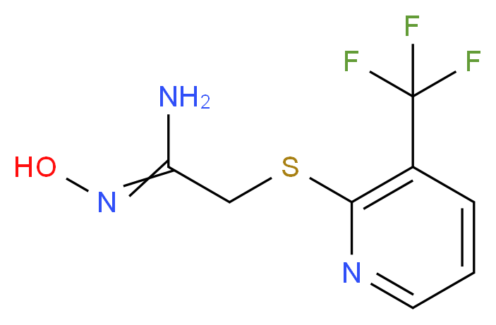 2-[3-(Trifluoromethyl)pyridin-2-ylthio]acetamide oxime_Molecular_structure_CAS_)