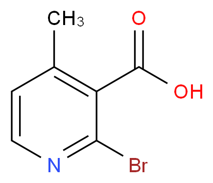2-Bromo-4-methyl-nicotinic acid_Molecular_structure_CAS_)