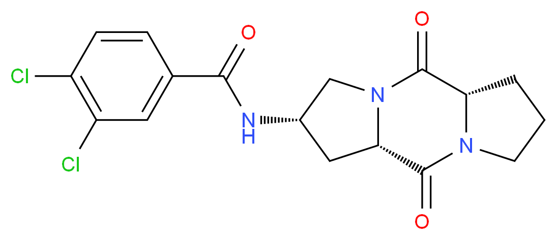 3,4-dichloro-N-[(2S,5aS,10aS)-5,10-dioxooctahydro-1H,5H-dipyrrolo[1,2-a:1',2'-d]pyrazin-2-yl]benzamide_Molecular_structure_CAS_)