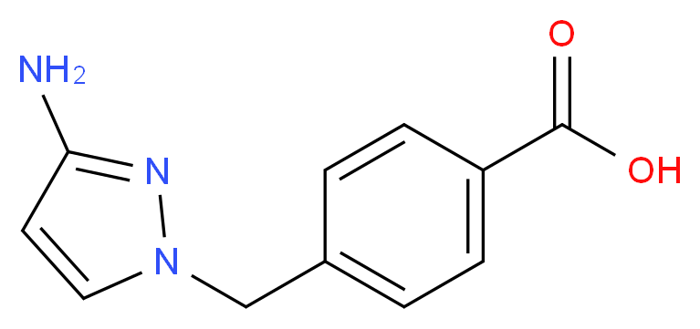 4-[(3-amino-1H-pyrazol-1-yl)methyl]benzoic acid_Molecular_structure_CAS_)