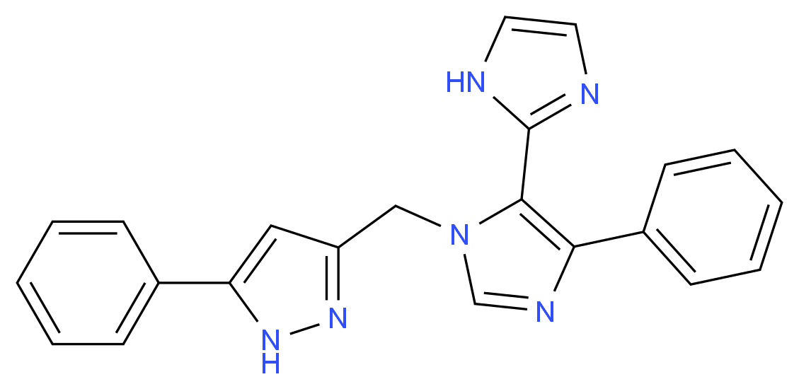 5'-phenyl-3'-[(5-phenyl-1H-pyrazol-3-yl)methyl]-1H,3'H-2,4'-biimidazole_Molecular_structure_CAS_)