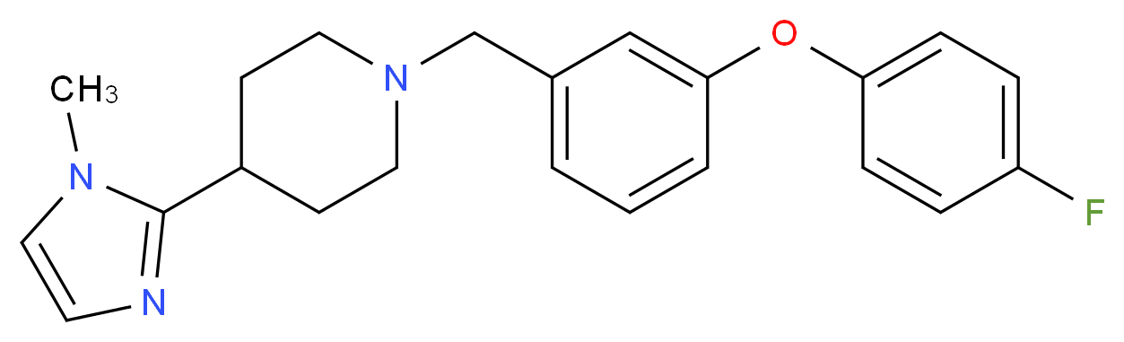 1-[3-(4-fluorophenoxy)benzyl]-4-(1-methyl-1H-imidazol-2-yl)piperidine_Molecular_structure_CAS_)