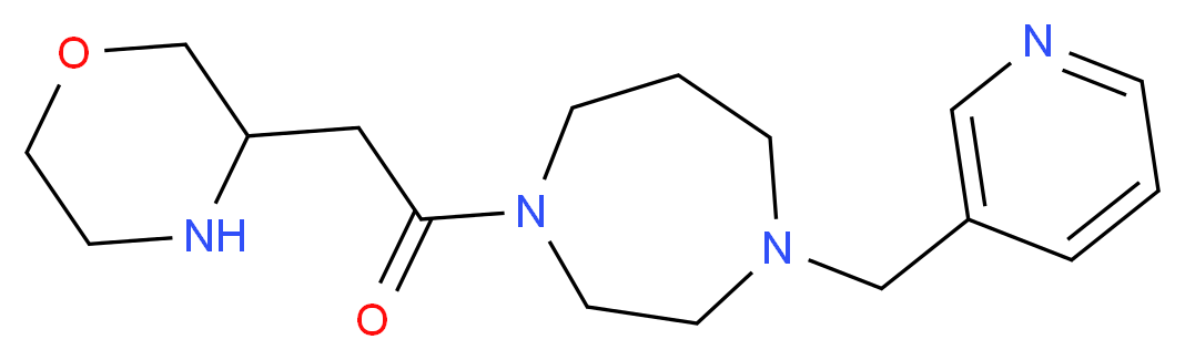 1-(3-morpholinylacetyl)-4-(3-pyridinylmethyl)-1,4-diazepane_Molecular_structure_CAS_)