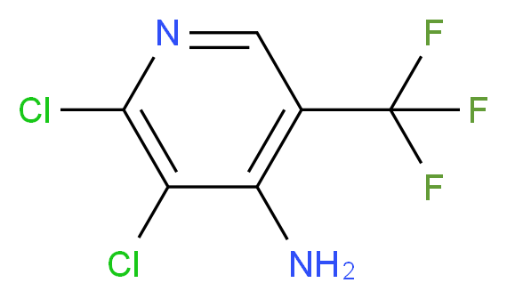 2,3-Dichloro-5-(trifluoromethyl)-4-pyridinamine_Molecular_structure_CAS_431942-80-2)