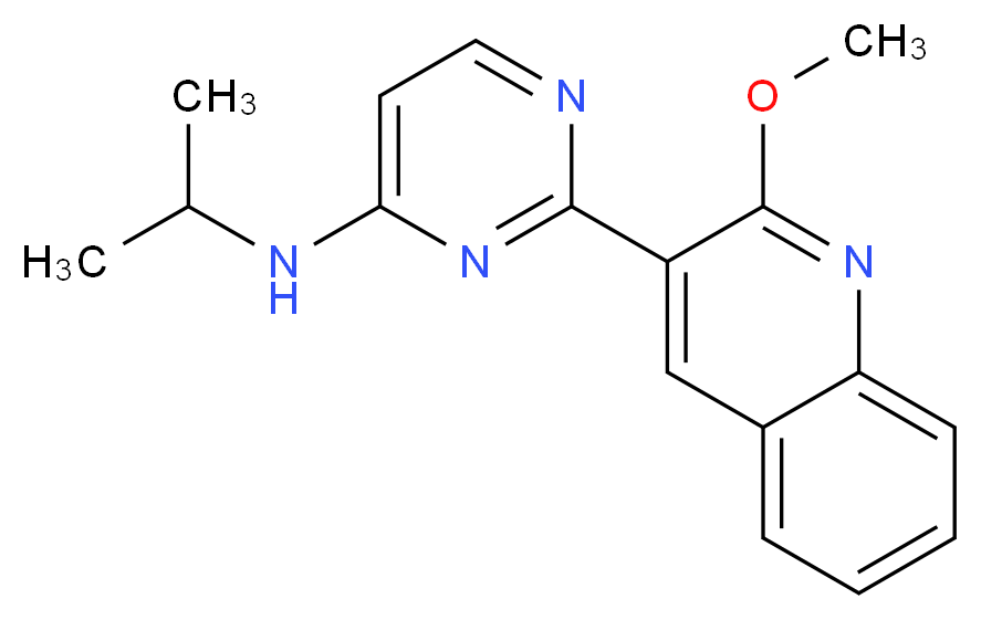 N-isopropyl-2-(2-methoxyquinolin-3-yl)pyrimidin-4-amine_Molecular_structure_CAS_)