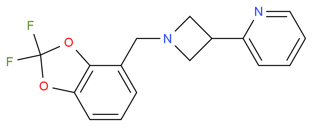 2-{1-[(2,2-difluoro-1,3-benzodioxol-4-yl)methyl]-3-azetidinyl}pyridine_Molecular_structure_CAS_)