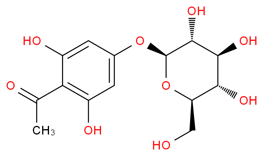 Phloracetophenone 4'-O-glucoside_Molecular_structure_CAS_5027-30-5)