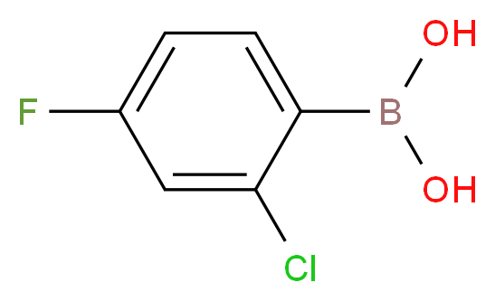 2-Chloro-4-fluorophenylboronic acid_Molecular_structure_CAS_313545-72-1)