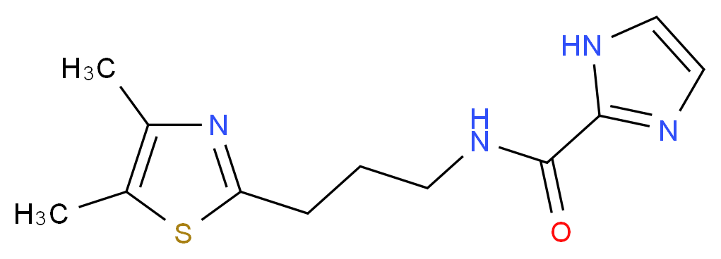 N-[3-(4,5-dimethyl-1,3-thiazol-2-yl)propyl]-1H-imidazole-2-carboxamide_Molecular_structure_CAS_)