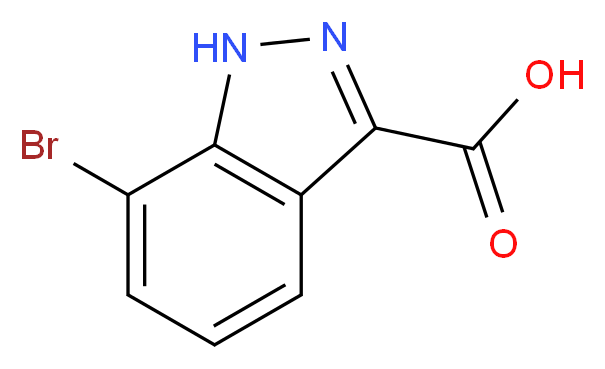 7-Bromo-1H-indazole-3-carboxylic acid_Molecular_structure_CAS_885278-71-7)