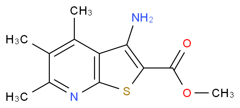 methyl 3-amino-4,5,6-trimethylthieno[2,3-b]pyridine-2-carboxylate_Molecular_structure_CAS_319491-25-3)