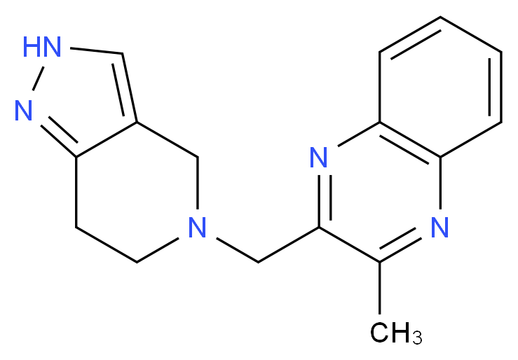 2-methyl-3-(2,4,6,7-tetrahydro-5H-pyrazolo[4,3-c]pyridin-5-ylmethyl)quinoxaline_Molecular_structure_CAS_)