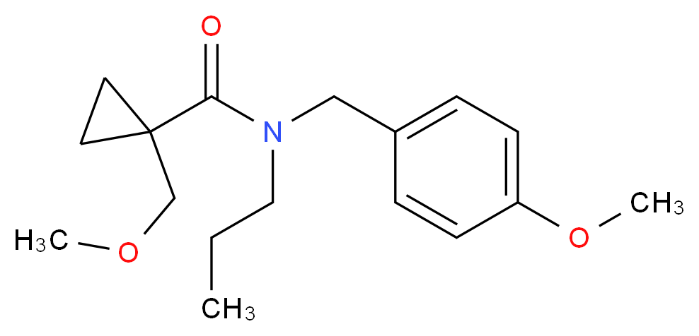 N-(4-methoxybenzyl)-1-(methoxymethyl)-N-propylcyclopropanecarboxamide_Molecular_structure_CAS_)