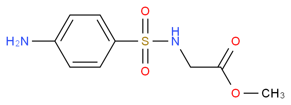 methyl {[(4-aminophenyl)sulfonyl]amino}acetate_Molecular_structure_CAS_99362-95-5)