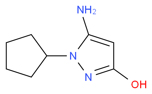 5-Amino-1-cyclopentyl-1H-pyrazol-3-ol_Molecular_structure_CAS_436088-87-8)