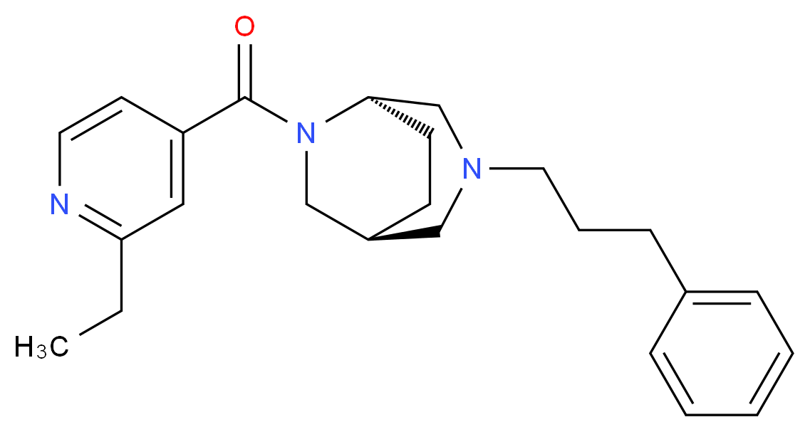(1S*,5R*)-6-(2-ethylisonicotinoyl)-3-(3-phenylpropyl)-3,6-diazabicyclo[3.2.2]nonane_Molecular_structure_CAS_)
