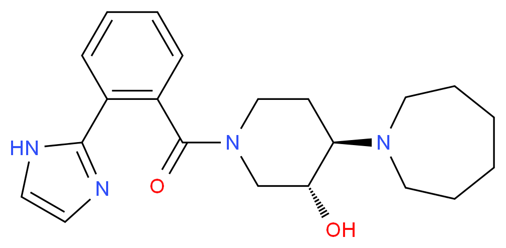 (3R*,4R*)-4-(1-azepanyl)-1-[2-(1H-imidazol-2-yl)benzoyl]-3-piperidinol_Molecular_structure_CAS_)