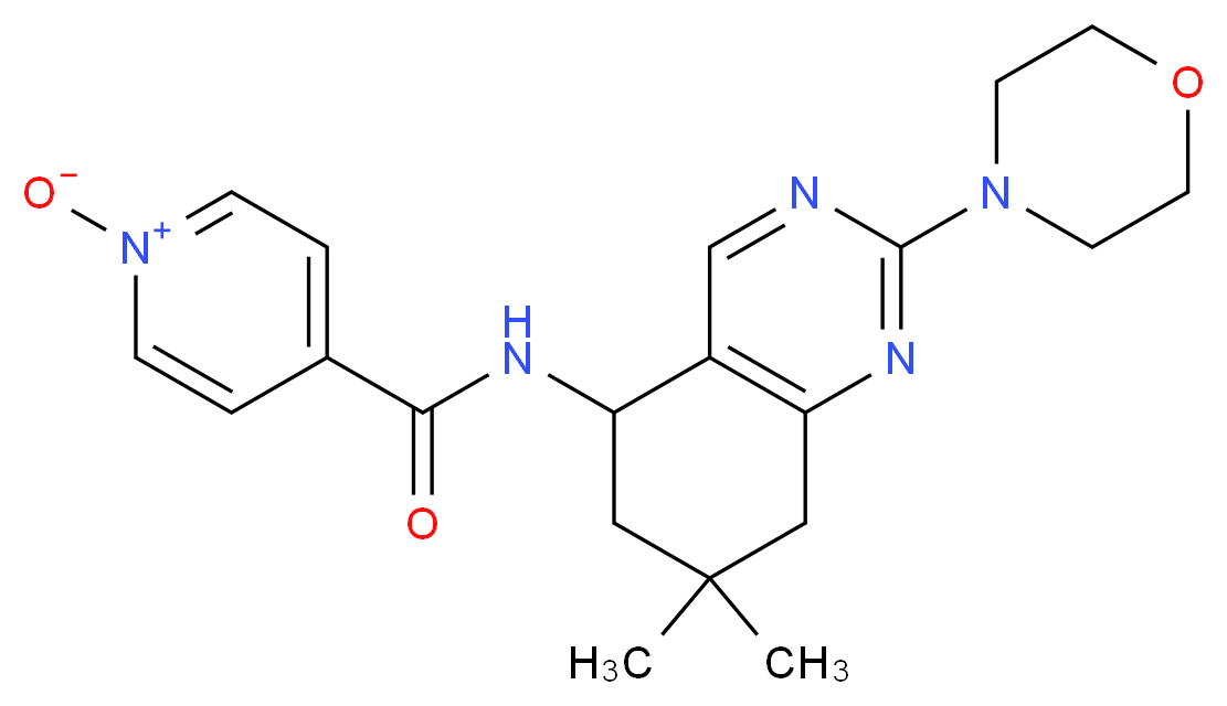 N-[7,7-dimethyl-2-(4-morpholinyl)-5,6,7,8-tetrahydro-5-quinazolinyl]isonicotinamide 1-oxide_Molecular_structure_CAS_)