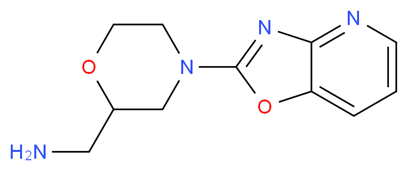 1-(4-[1,3]oxazolo[4,5-b]pyridin-2-ylmorpholin-2-yl)methanamine_Molecular_structure_CAS_1035840-60-8)