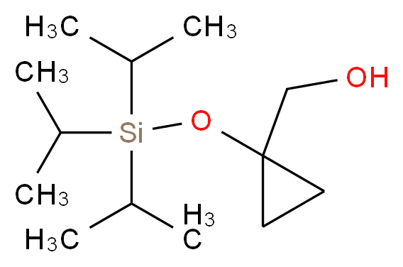 1-(Triisopropylsilyloxy)cyclopropylmethanol_Molecular_structure_CAS_205756-60-1)