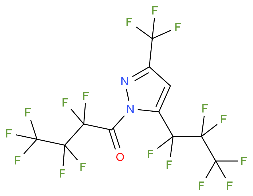 1-Heptafluorobutyryl-5(3)-(heptafluoropropyl)-3(5)-(trifluoromethyl)pyrazole_Molecular_structure_CAS_)
