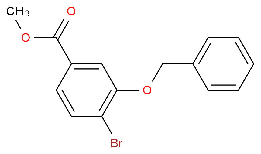 Methyl 3-(benzyloxy)-4-bromobenzoate 98%_Molecular_structure_CAS_17054-26-1)