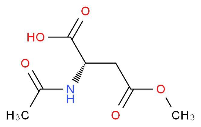 (2S)-2-acetamido-4-methoxy-4-oxobutanoic acid_Molecular_structure_CAS_)